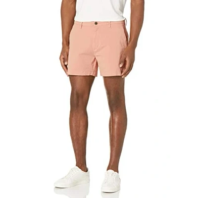 Image of Amazon Essentials Men&#039;s Slim Fit 5&quot; Flat Front Comfort Stretch Chino Short (Previously Goodthreads), Light Tan, 42W