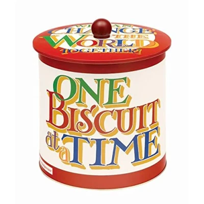 Image of Elite Gift Boxes Emma Bridgewater Brighter World Biscuit Barrel One at a Time 170 (d) x 173mm