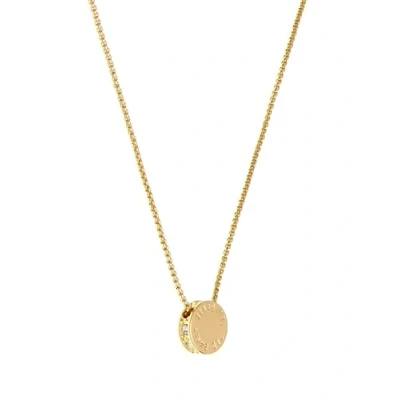 Image of Ted Baker Sebille Sparkle Dot Pendant Necklace For Women (Gold Tone/Crystal)