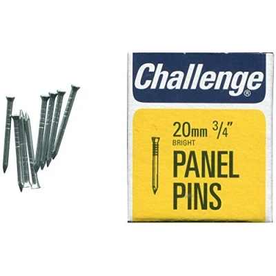 Image of Panel Pins Bright, 20mm (50G), External Length 20mm, Nail Material Steel, Type Pin, Product Range Challenge Bright Pins, Fasteners &amp; Hardware