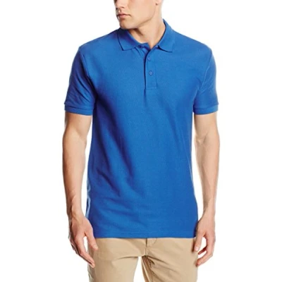 Image of Fruit Of The Loom 63402 men&#039;s Polo shirt in Blue