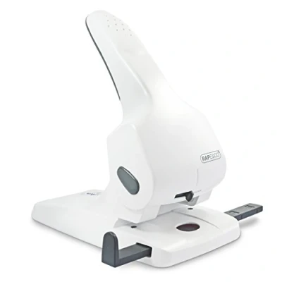 Image of Rapesco 1383 Zero 65 Heavy Duty Hole Punch, Sheet Capacity, White