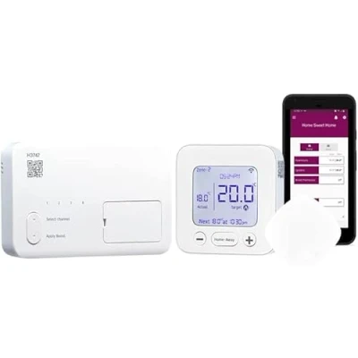 Image of Horstmann/Secure H3747 4 Channel Wireless Smart WiFi App Phone Programmable Room Thermostat (Replaces H37XL &amp; H47XL) Hanicks