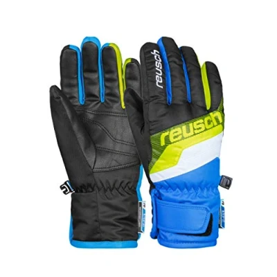 Image of Reusch Unisex Youth Dario R TEX XT Junior, Black/Brilliant Blue, 6