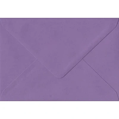 Image of C6 Coloured envelopes for A6 Greeting Cards Wedding Invitation Crafts 114x162mm Pack of 100 (Purple)