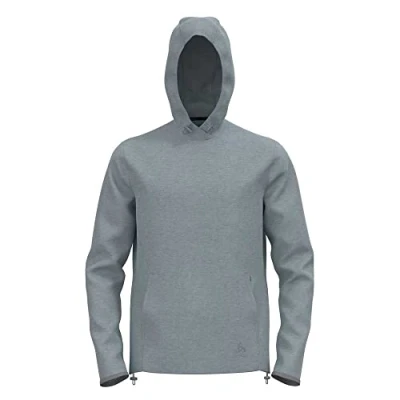 Image of Odlo Men Running hoodie ESSENTIAL, stone grey melange, S