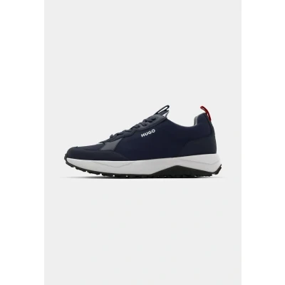Image of HUGO KANE Trainers, Size: 4, Dark blue five Synthetics/textile