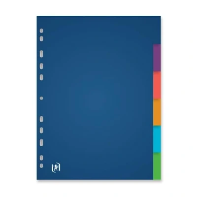Image of Elba School Life A4XL Rewritable Dividers 6 Tabs Assorted Colours