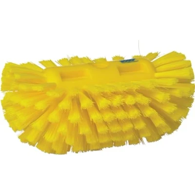 Image of Vikan Brush,Tank,Medium,5.5&quot;,PP/PBT,Yellow, 7039