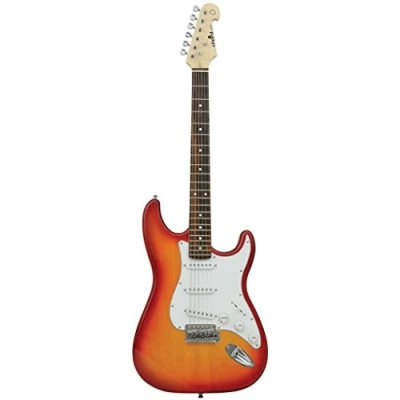 Image of Chord CAL63 Electric Guitar Cherry Burst Dimensions 330 x 995 60mm,174.331UK