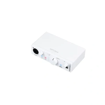 Image of Arturia MiniFuse 1 Compact USB Audio Interface with Creative Software for Recording, Production, Podcasting, Guitar White