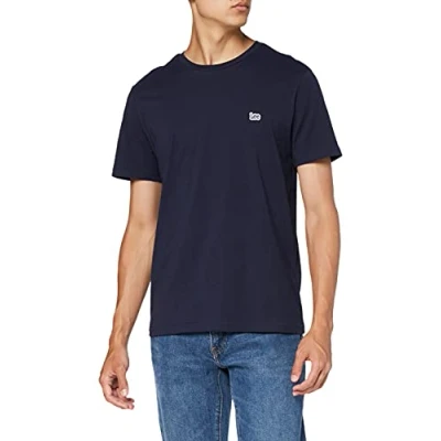 Image of Lee Men&#039;s SS Patch Logo TEE T Shirt, Navy, 3XL