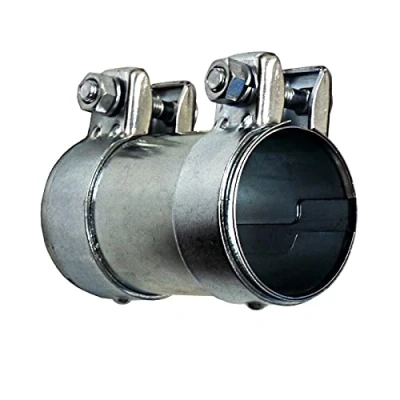 Image of BITS4REASONS E TECH EC015.5 New Model Heavy Duty Adjustable Exhaust Pipe Joiner/Connector 63 66MM, 125MM Long