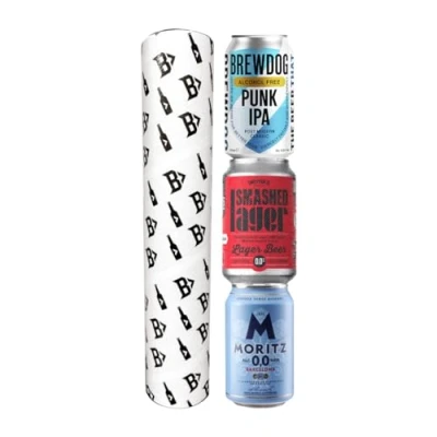 Image of Alcohol Free Craft Beer Tube Gift Set Brewdog, Smashed Drynks &amp; Moritz (3 pack)