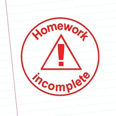 Image of Homework Incomplete Teacher Stamp. Self Inking, 22mm, Reinkable, Quality School Stamp^