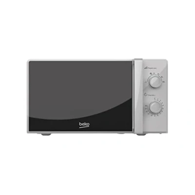 Image of Beko MOC20100SFB Solo Microwave, Includes Auto Defrost and 30 min Mechanical Timer, Silver Design, 20 L Capacity, 700 W Power