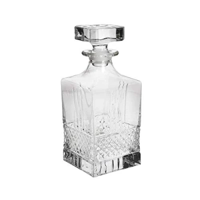 Image of Maxwell &amp; Williams JQ0006 Verona Whiskey Decanter in Gift Box, Cut Crystalline Glass, 750 ml
