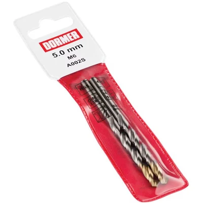 Image of A002 HSS TiN Coated Jobber Drills (2) 4.20mm OL: 75mm WL: 43mm