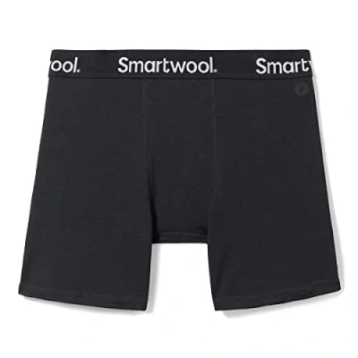 Image of Smartwool, Men&#039;s Boxer Brief, Black, L