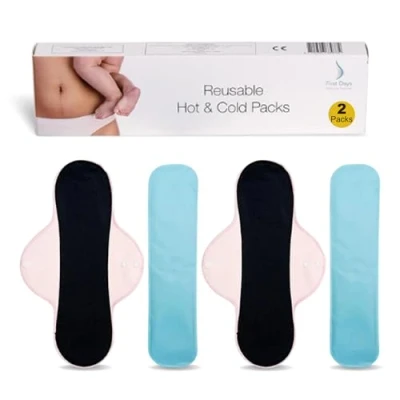 Image of First Days Maternity Hot and Cold Gel Packs Reusable Ideal for Postpartum, Post Birth Recovery, Episiotomy Relief, Haemorrhoids, More Freezer Microwave Safe (Pack of 2)