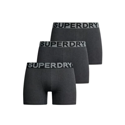 Image of Superdry 3 PACK Triple Logobund Pants, Men&#039;s, Size: Medium, Schwarz grau