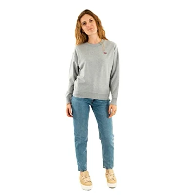 Image of Levi&#039;s Standard CREW Sweatshirt, Women&#039;s, Size: XS, Starstruck heather grey