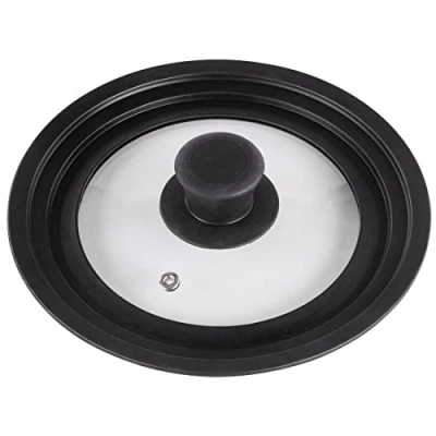 Image of Xavax Universal Lid Silicone Ring For Pots And Pans 16/18/20 cm Diameter, Steam Vent, Dishwasher Safe, Space Saving, Glass, 16 x 18 20