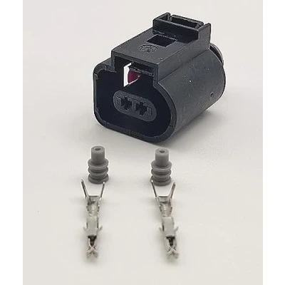 Image of 1J0973702 for VW AUDI 2 Pin Female Connector Brake Pad Wear Sensor Plug Repair