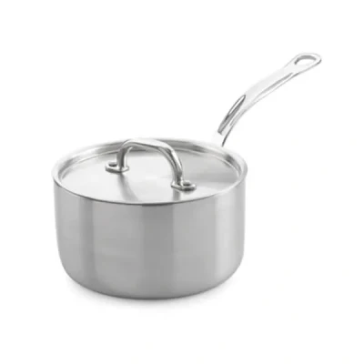 Image of Samuel Groves STP7502RH/NS Classic 16cm Non Stick Stainless Steel Triply Saucepan with Lid