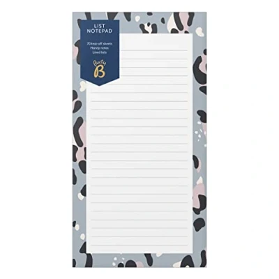 Image of Busy B List Note Pad with 70 Tear Off Sheets Blue
