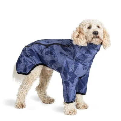 Image of Mikki All Weather Coat for Dogs &amp; Puppies, Waterproof, Windproof, Breathable Material, Adjustable, Sealed Seams to Withstand Cold Wet Weather, Adjustable Waist Neck Legs, Easy Fit Design, Medium