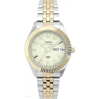 Image of Timex Waterbury Legacy Boyfriend WoMens Multicolour Watch TW2U78600 Stainless Steel (archived) One Size