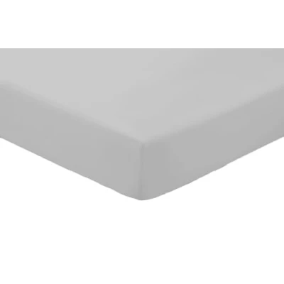 Image of Amigozone Extra Deep 16&quot;(40cm) Non Iron Percale Pollycotton Fitted Sheets (Double, Silver)