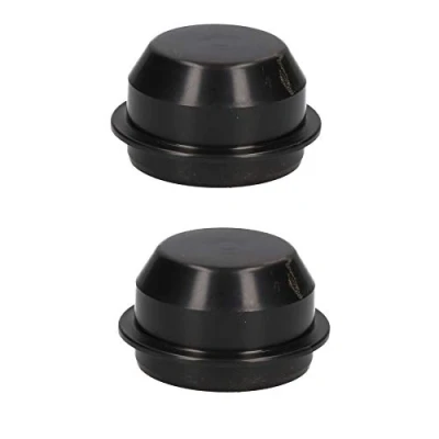 Image of AB Tools Replacement 50mm Plastic Wheel Hub Cap Trailer Bearing Dust Cover 2 Pack