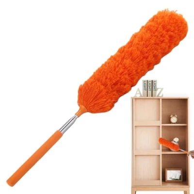 Image of Microfiber Telescopic Duster Feather Cleaning Kit Reusable Flexible Bendable Tool Washable Microfibre Extendable Dusters For Cleanin