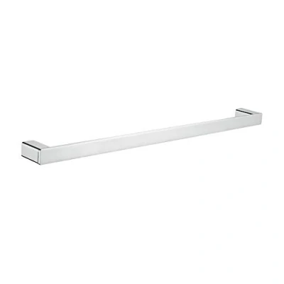 Image of Ibergrif Plinto, Square Single Towel Rail Holder, Wall Mounted Bath Bar, Chrome