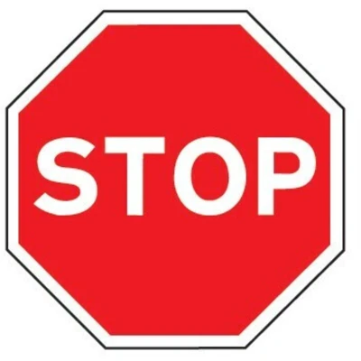 Image of Sitesafe Stop Post fix Class 2 Reflective Aluminium Sign 600 x 600mm
