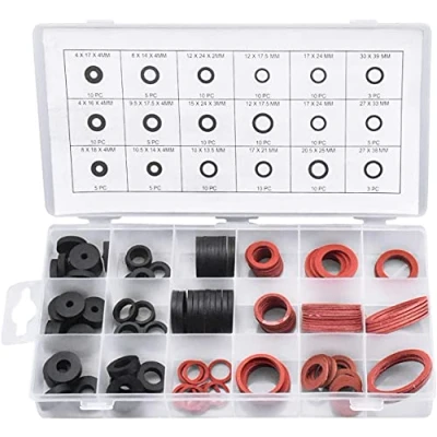 Image of 141 PCS O Ring Gaskets Rubber Sealing Washer Assortment with 18 Popular Sizes for Garden Household Plumbing and Taps