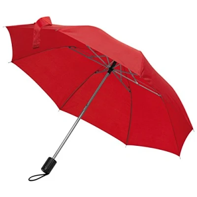 Image of Mens Ladies Small Pocket Telescope Umbrella Compact Folding (Red)
