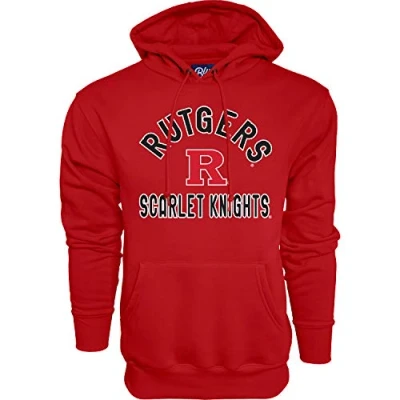 Image of Blue 84 NCAA Rutgers Scarlet Knights Mens Hoodie Line Up Team Color, Red, Large
