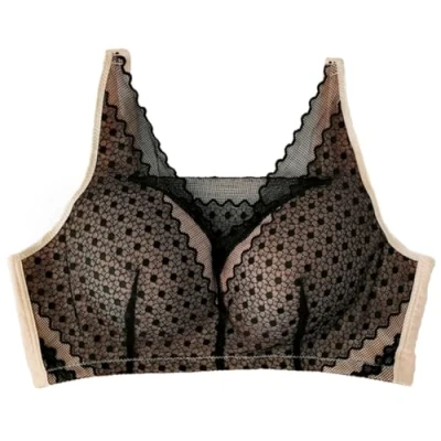 Image of Trssorm Mastectomy Bras with Pockets for Many Kinds of Breast Prosthesis Post Surgery Women Bra Black