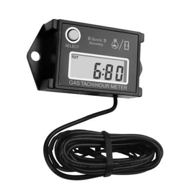 Image of Jayron JR HM026 Digital Hour Meter Tachometer,Maintenance Reminder,Maximum RPM Recall, or Pneumatic Equipment and ZTR Lawn Mower Tractor Generator Outboard ATV Jetski Motorcycle Snowmobile
