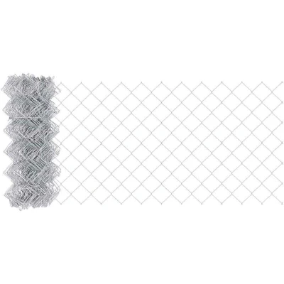 Image of vidaXL Chain Link Fence 0.6x10 m Galvanised Steel