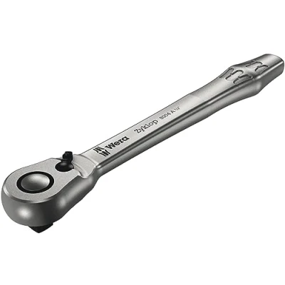 Image of Wera 05004004001 8004 A Zyklop Metal Ratchet with switch lever and 1/4&quot; drive