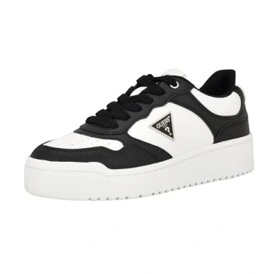 Image of GUESS Women&#039;s Miram Sneaker, Black/White 003, 5.5 UK