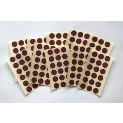Image of 175 Maroon Round Stickers Sticky Coloured Self Adhesive Dots for Colour Coding