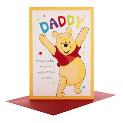 Image of Father&#039;s Day Card Daddy by Hallmark Winnie the Pooh Medium