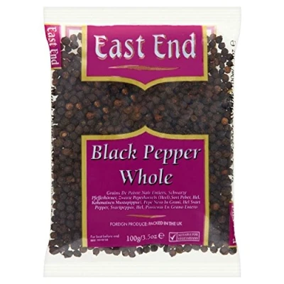 Image of East End Whole Black Pepper (100g) Pack of 2