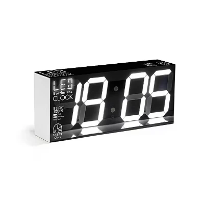 Image of Satzuma LED Borderless Clock