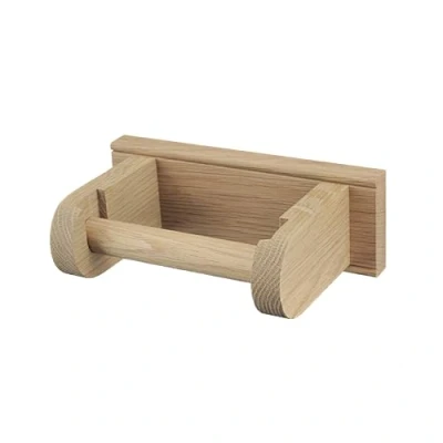 Image of Oak Toilet Roll Holder